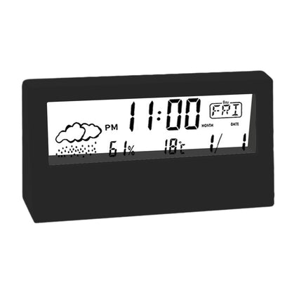 Creative Weather Station Alarm Clock MultiFunctional ThermoHygrometer With Large Display Perfect Fo 6