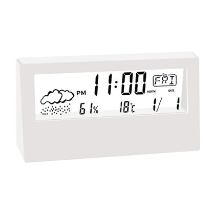 Creative Weather Station Alarm Clock MultiFunctional ThermoHygrometer With Large Display Perfect Fo 5