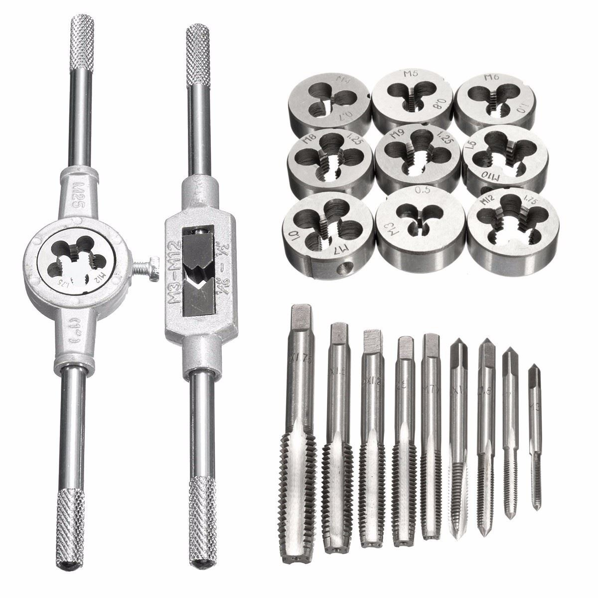 Professional Metric Hand Tap And Die Set Screw Thread Plugs  Straight Taper Reamer Tools For Accura 5