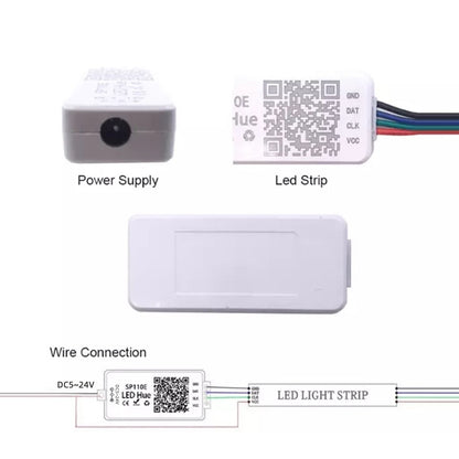 Bluetooth RGB Controller Smart APP Pixel, SPI Addressable LED Strip