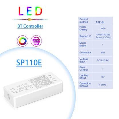 Bluetooth RGB Controller Smart APP Pixel, SPI Addressable LED Strip