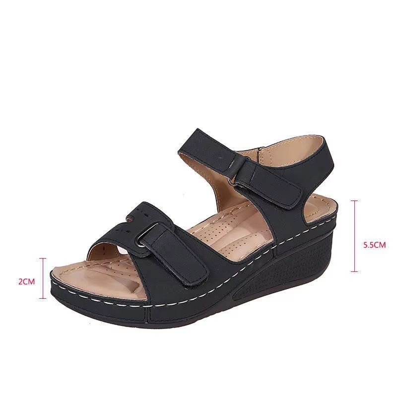 Womens Comfortable Flat Sandals  Soft Stitching Open Toe Beach Sandals For Casual Summer Wear 5