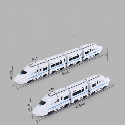Interactive Electric Model Train Toy For Kids DIY HighSpeed Railway Set With Realistic Sound  Light 4