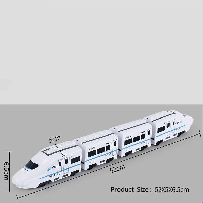 Interactive Electric Model Train Toy For Kids DIY HighSpeed Railway Set With Realistic Sound  Light 6