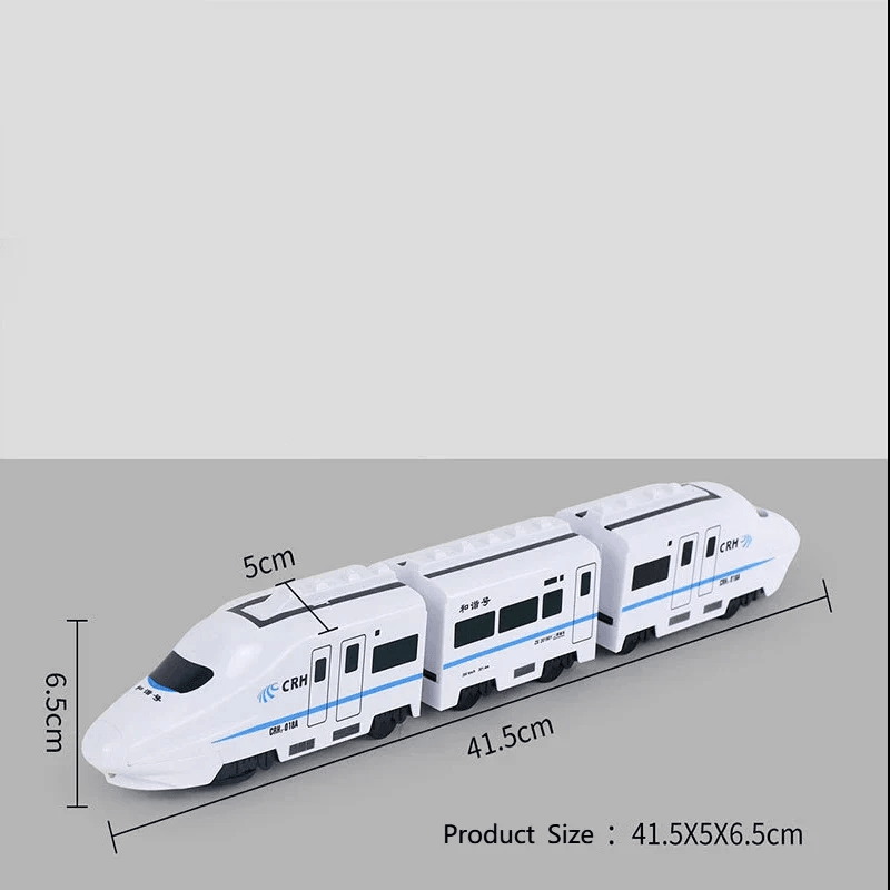 Interactive Electric Model Train Toy For Kids DIY HighSpeed Railway Set With Realistic Sound  Light 5