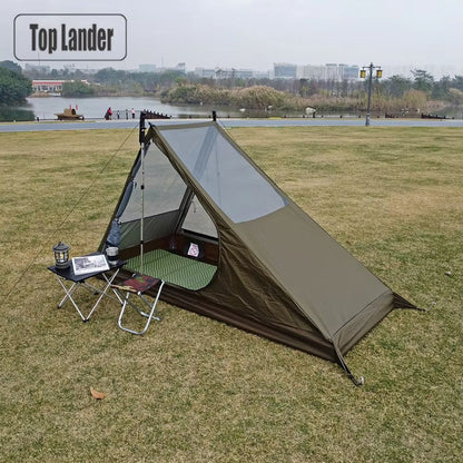 Ultralight 1Person Backpacking Tent  Quick Setup Airy Mesh Shelter With Mosquito Protection For Cam 1