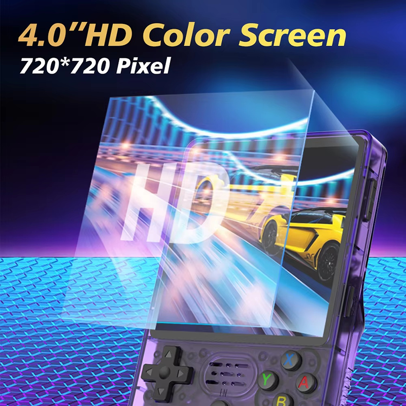 R36S Plus Portable Retro Handheld Game Console, 3.5-inch IPS Screen, Linux System, 64GB WiFi, Classic Game Console Video