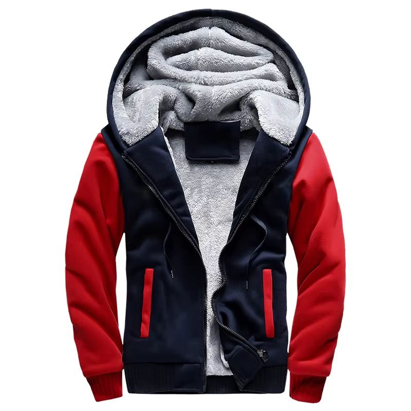 Mens Winter Fleece Hoodie Jacket  Thick Warm Zipper Sweatshirt Coat For Casual Wear  Sports 10