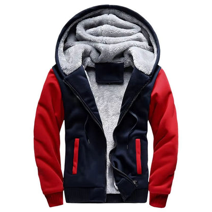 Mens Winter Fleece Hoodie Jacket  Thick Warm Zipper Sweatshirt Coat For Casual Wear  Sports 10