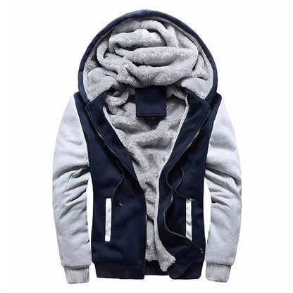 Mens Winter Fleece Hoodie Jacket  Thick Warm Zipper Sweatshirt Coat For Casual Wear  Sports 11