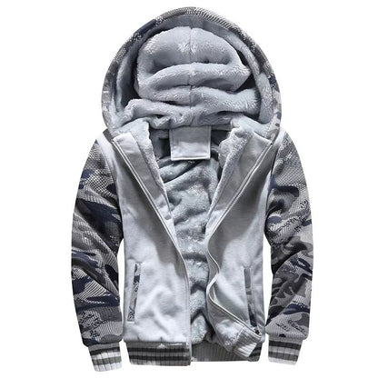 Mens Winter Fleece Hoodie Jacket  Thick Warm Zipper Sweatshirt Coat For Casual Wear  Sports 15