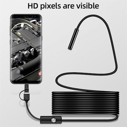 KERUI 7mm Flexible Mini Camera, 3-in-1 Endoscope Camera for Android, IP67 Waterproof Inspection Borescope for Pipeline