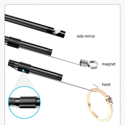 KERUI 7mm Flexible Mini Camera, 3-in-1 Endoscope Camera for Android, IP67 Waterproof Inspection Borescope for Pipeline