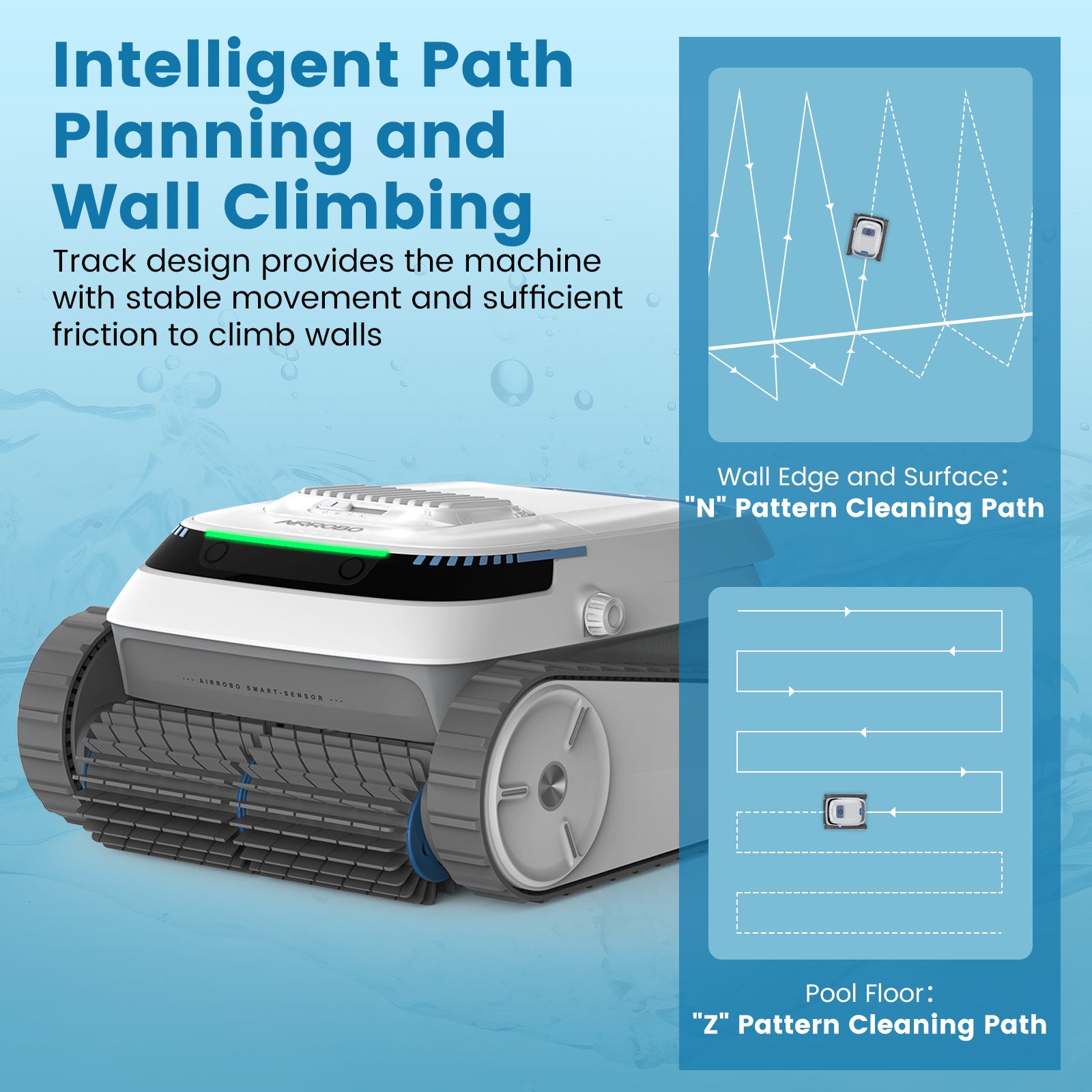 Wireless Pool Vacuum Cleaner Battery, Pool Robot Floor 120 Minutes, Wall Climbing Automatic Pool Cleaner