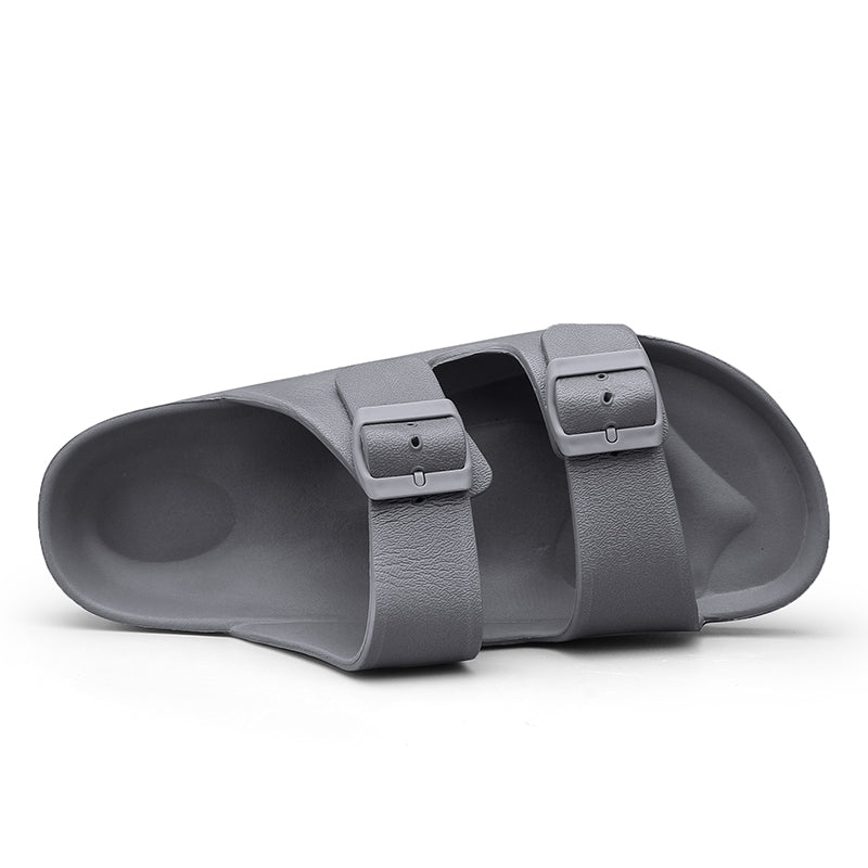 Breathable Summer Slides for Men, Adjustable Soft EVA Slippers, Lightweight & Anti-Slip for Indoor/Outdoor Wear