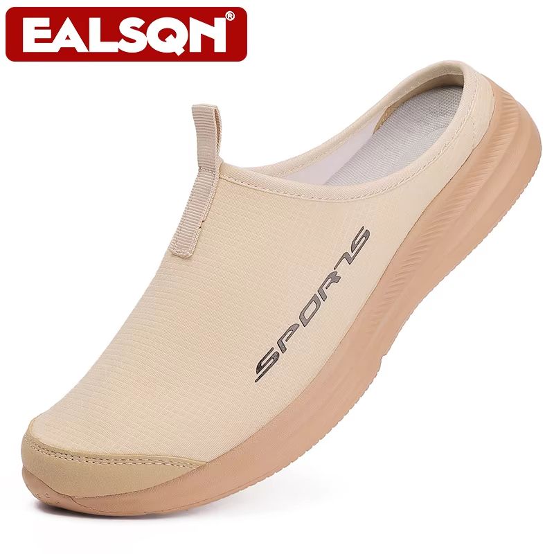 Men's Summer Half Slippers – Trendy Casual Flat Shoes with Soft Sole Support for Everyday Comfort