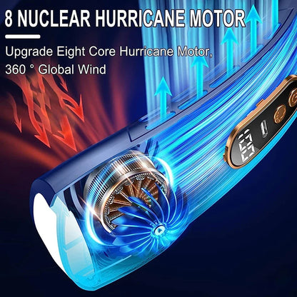 Rechargeable Neck Ventilator Fan HandsFree Bladeless Air Conditioner With Digital Display For Home  2