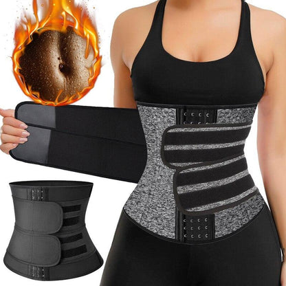 Women Men Breathable Neoprene Waist Trainer Belt, Tummy Control Workout Waist Cincher, Sauna Sweat Girdle Sport Trimmer