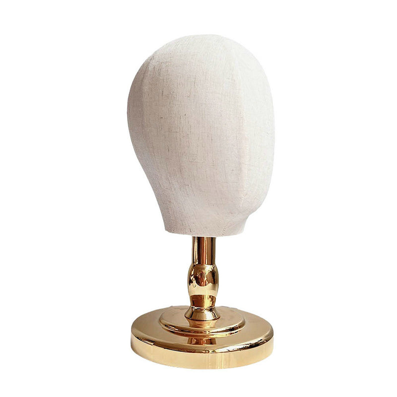 Mannequin Head Wig Hat Display Stand, Portable Holder for Wigs Caps Salon Styling Headpiece Display