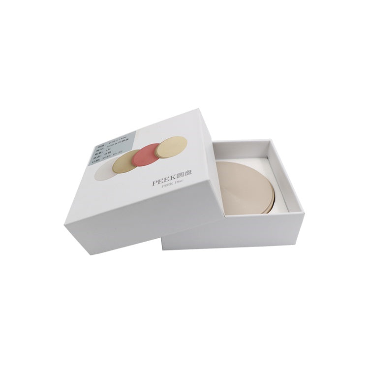 98mm Denture Teeth Disc, Natural PEEK Dental Disc in Yellow, White, Pink for Precision Denture Making