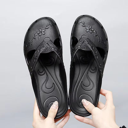 Womens Summer Jelly Platform Slippers  Breathable Outdoor  Indoor Hole Shoes For Beach House And Ca 6