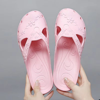Womens Summer Jelly Platform Slippers  Breathable Outdoor  Indoor Hole Shoes For Beach House And Ca 8