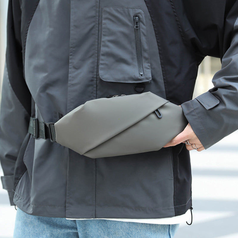 Men Minimalist Outdoor Sports Running Jogging Waist Bag, Waterproof Fanny Pack, Stylish Crossbody Belt Bag for Travel