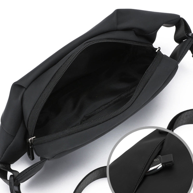 Men Minimalist Outdoor Sports Running Jogging Waist Bag, Waterproof Fanny Pack, Stylish Crossbody Belt Bag for Travel