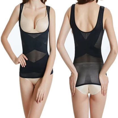 WomenS Slimming Waist Trainer Bodysuit  Shapewear Sculpting Vest For Postpartum Recovery  Everyday  3