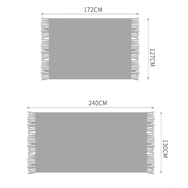 Corn Grain Waffle Embossed Knitted Blanket, Textile City Thickened Winter Warm Throw with Tassels, Decorative Bedspread