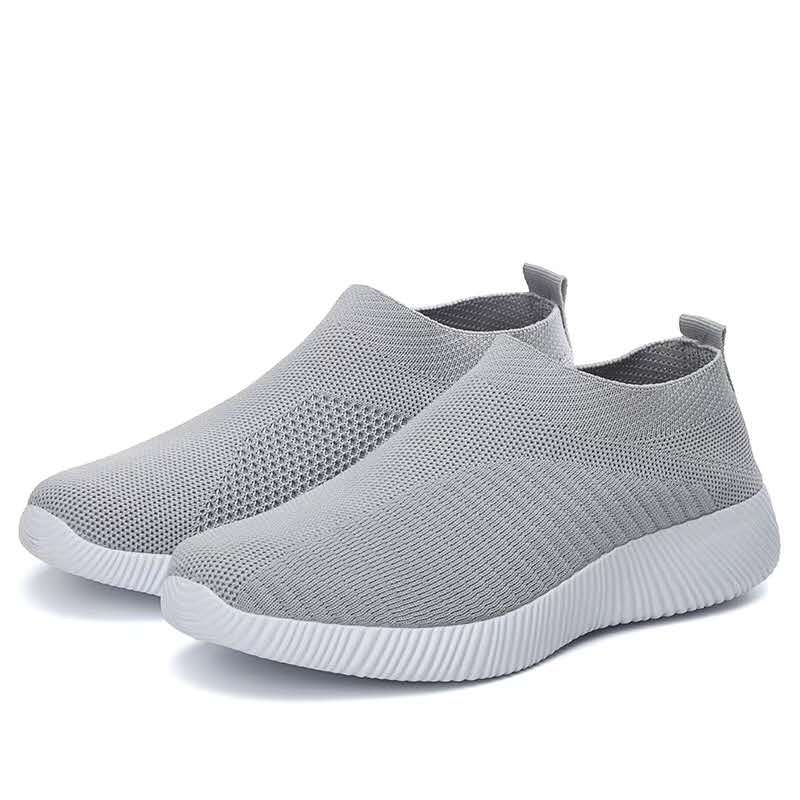 High Quality Women Vulcanized Sneakers SlipOn Loafers Stylish Walking Flats For Women 10