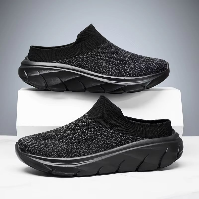 Men's Summer Breathable Indoor and Outdoor Slippers Thick Bottom Fashion Slides for Home Walking and Casual Wear