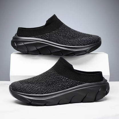 Men's Summer Breathable Indoor and Outdoor Slippers Thick Bottom Fashion Slides for Home Walking and Casual Wear