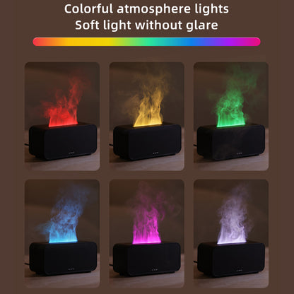 Ultrasonic New Mini Aroma Diffuser Air Humidifier Cool Mist Maker Fogger LED Essential Oil Flame Lamp Difusor