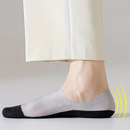Mens Invisible Socks 3 Pairs Breathable Thin Boat Socks Comfortable Mesh Low Cut Casual Sox 3