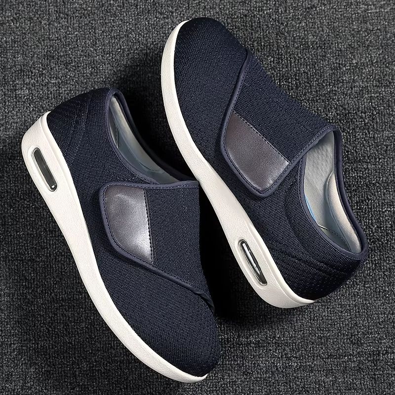 Mens Orthopedic Wide Fit Walking Shoes Comfortable Diabetic Shoes For Swollen Feet And Big Sizes 1