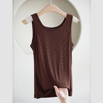 Womens Seamless Slimming Tank Top Summer Sleeveless Inner Vest Thin Breathable Camisole 9