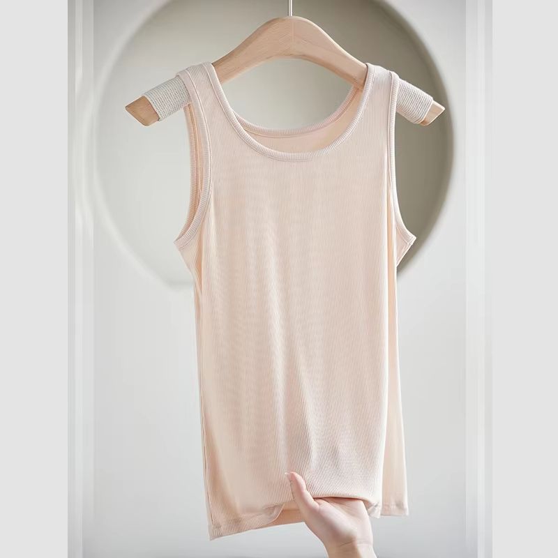 Womens Seamless Slimming Tank Top Summer Sleeveless Inner Vest Thin Breathable Camisole 2