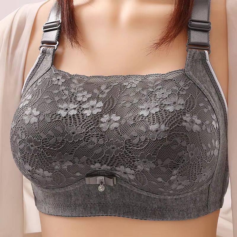 Womens Large Size Wireless Support Bra Comfortable Bustier Non Padded Brassiere For Everyday Wear 2
