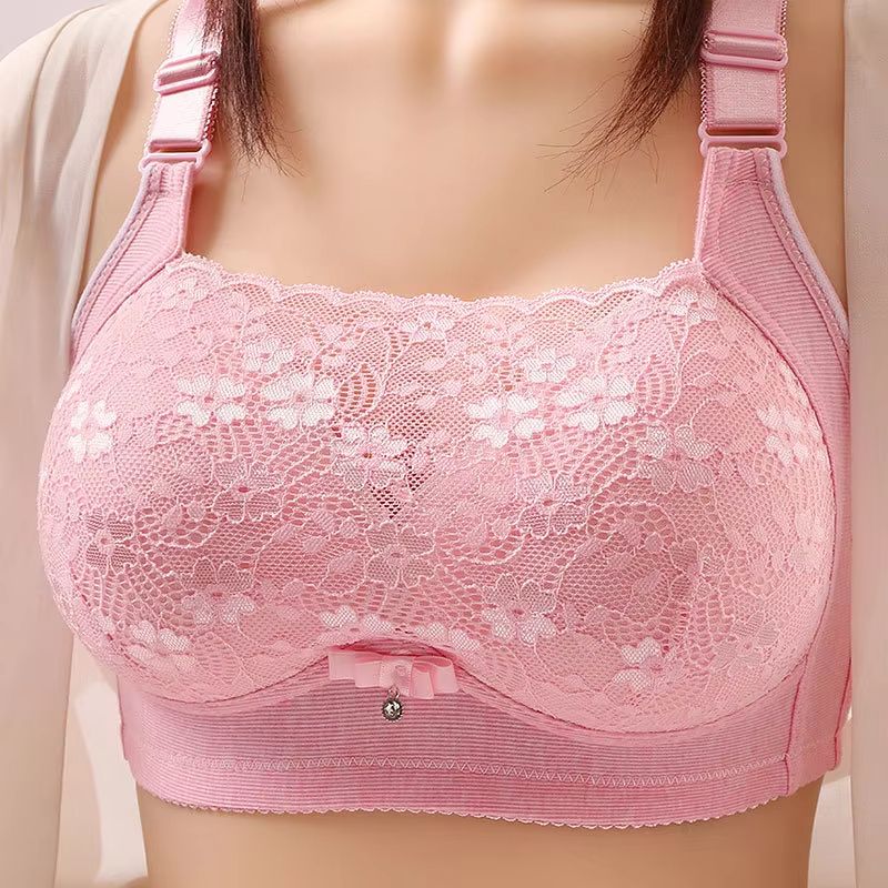 Womens Large Size Wireless Support Bra Comfortable Bustier Non Padded Brassiere For Everyday Wear 7