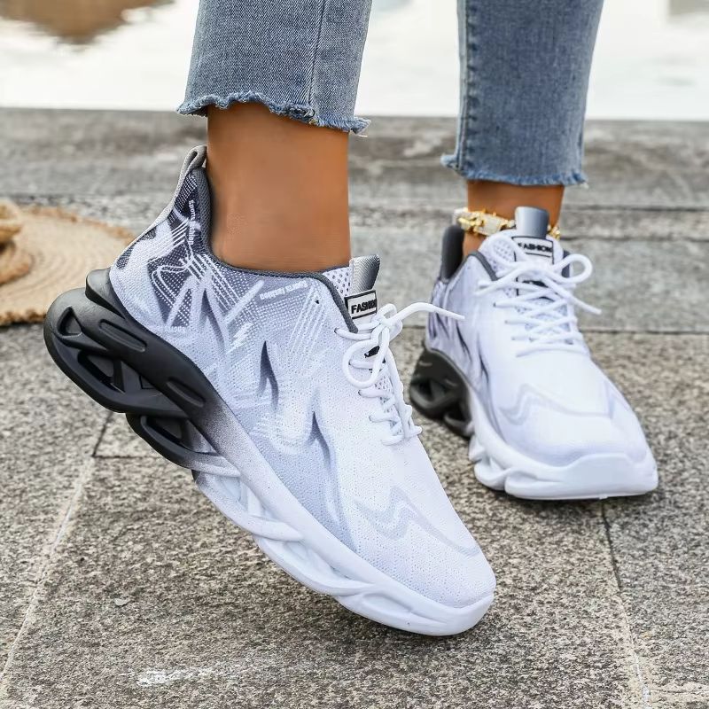 Womens Breathable Lightweight Sneakers Casual Anti Slip Flats Running And Walking Shoes 2