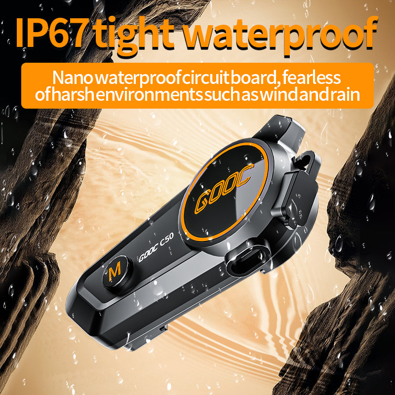 3D Surround Heavy Bass Motorcycle Helmet Headset Stereo Bluetooth HandsFree Calls IPX7 Waterproof   4