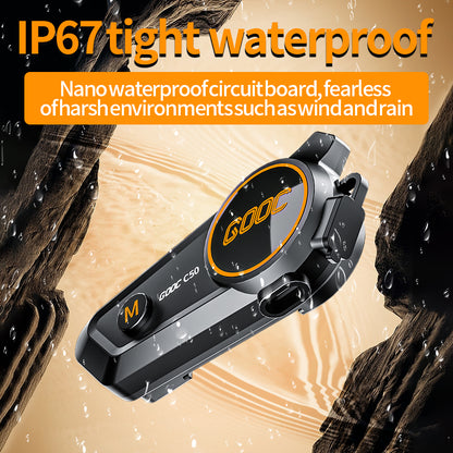 3D Surround Heavy Bass Motorcycle Helmet Headset Stereo Bluetooth HandsFree Calls IPX7 Waterproof   4