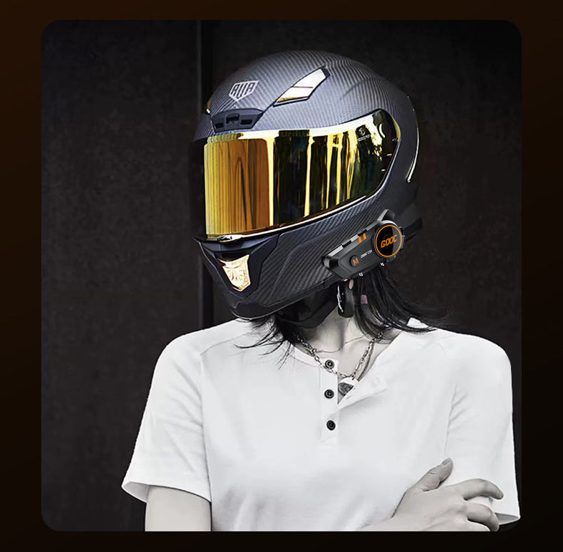 3D Surround Heavy Bass Motorcycle Helmet Headset Stereo Bluetooth HandsFree Calls IPX7 Waterproof   1