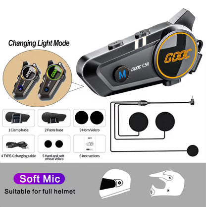3D Surround Heavy Bass Motorcycle Helmet Headset Stereo Bluetooth HandsFree Calls IPX7 Waterproof   7