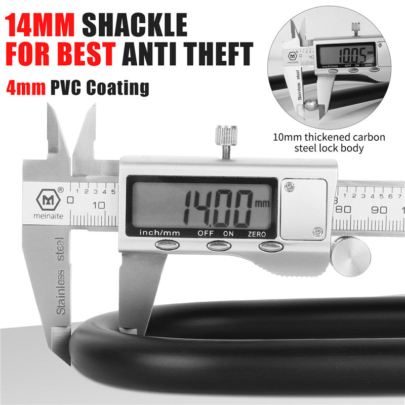 WEST BIKING AntiTheft Bicycle U Lock For MTB  Road Bikes Cycling Steel Security ULocks Durable Bike 3