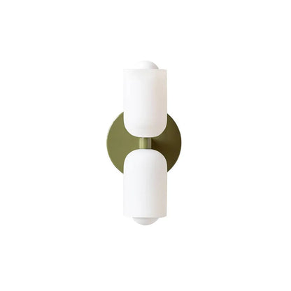 Double Headed French Cream Wind Wall Lamp, Bedroom Living Room Master Light, High Grade Medieval Glass Staircase Lamp