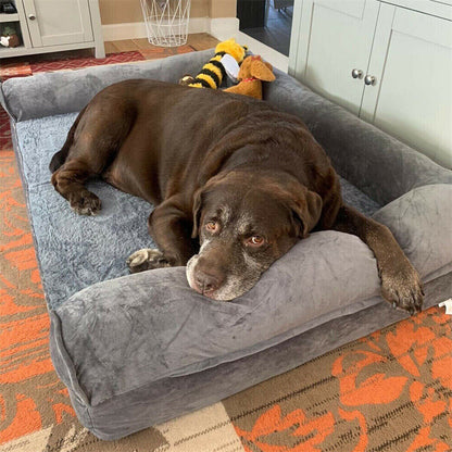 Extra Large Orthopedic Dog Bed with Removable Washable Cover, Soft Sponge Foam Pet Mattress for Big Dogs