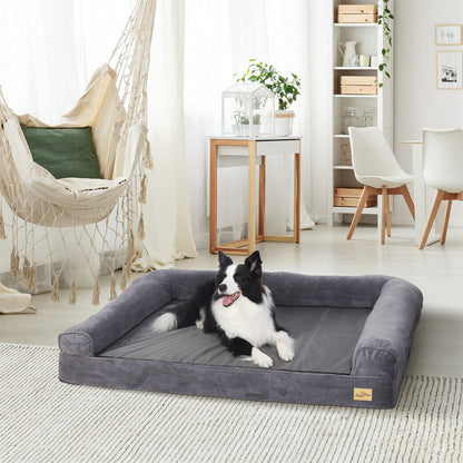Extra Large Orthopedic Dog Bed With Removable Washable Cover Soft Sponge Foam Pet Mattress For Big  1