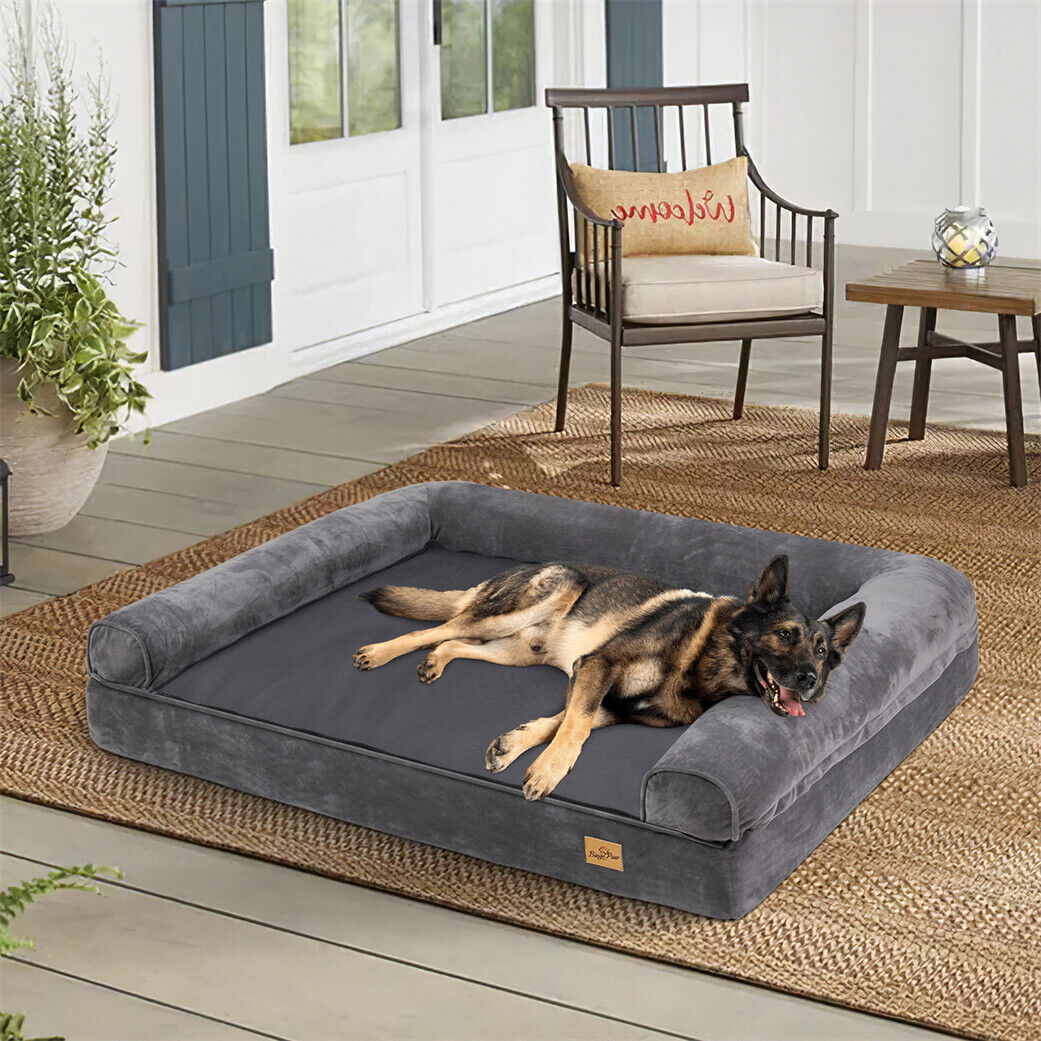 Extra Large Orthopedic Dog Bed With Removable Washable Cover Soft Sponge Foam Pet Mattress For Big  2